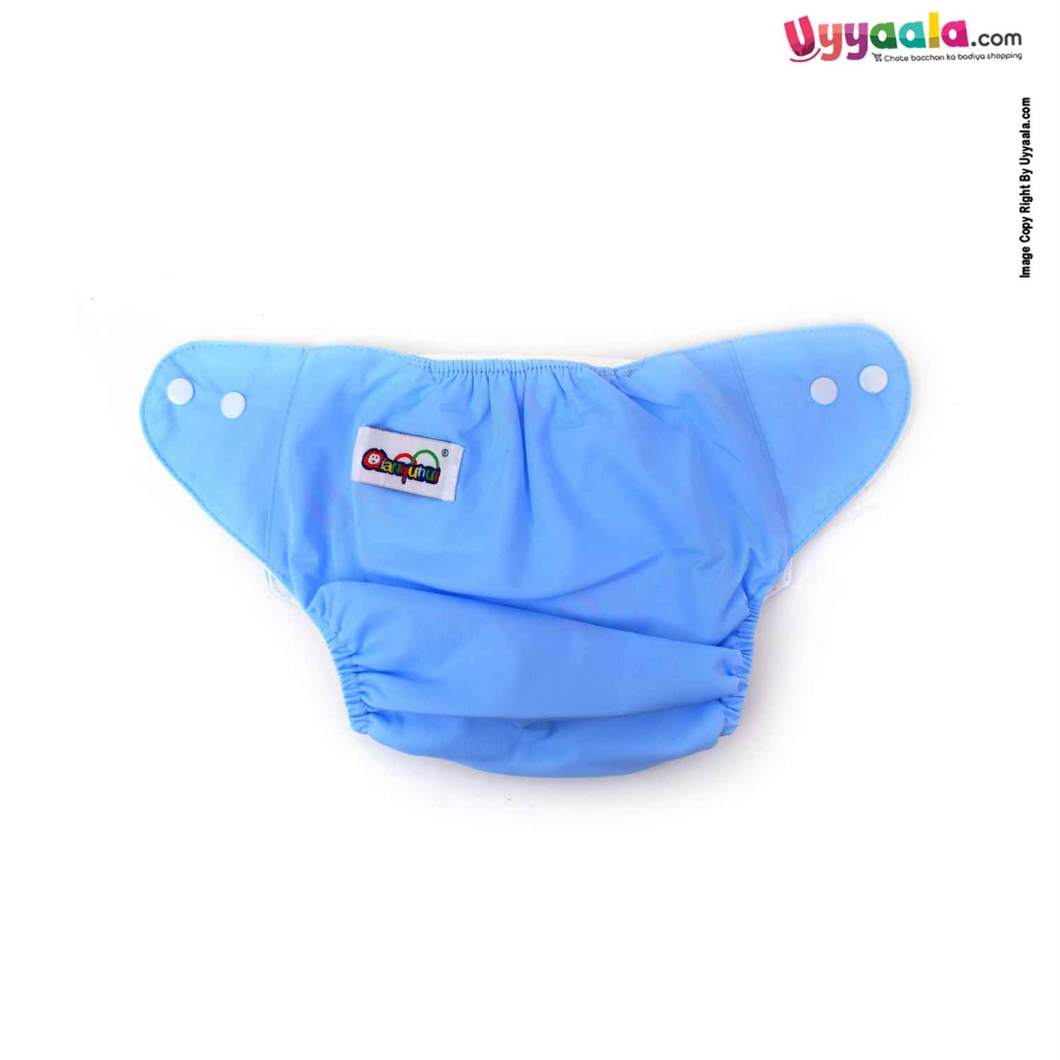Reusable baby diaper with adjustable pad, Blue