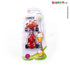 DORCO Extra Soft Bristle Tooth Brush for Kids Toy Sports Car 3 Set, 3+y Age