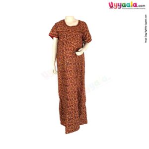 Feeding Nighty Pure Cotton (XL) - Brown