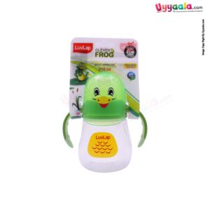 LUVLAP Clever frog Spout Sipper Cup with Easy Grip Twin Handle Bottle 210 ml 6+m Age