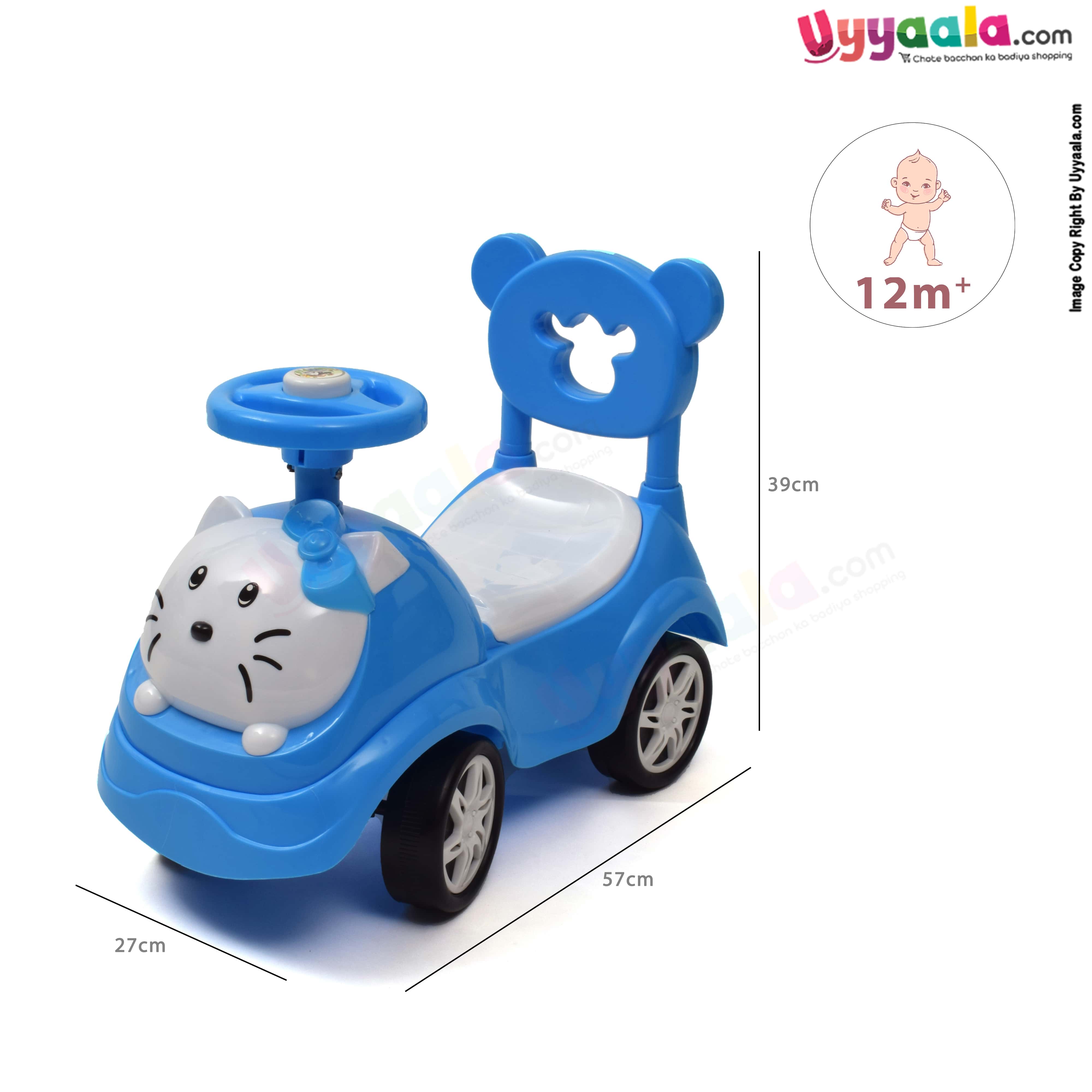 Musical ride-on car for babies