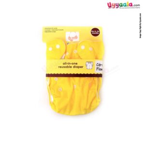 Reusable diaper for babies, Yellow