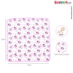 Owls printed hooded towel for babies, Purple