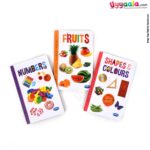 NAVNEET my small board book pack of 3 - fruits, numbers & shapes & colors