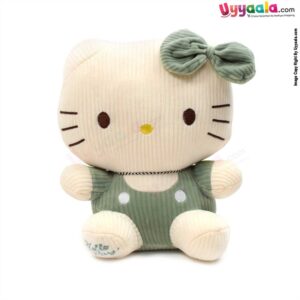 Hello Kitty Soft Toy for Kids Size 27cm - Green, White