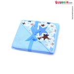 Hooded towel for babies, Blue