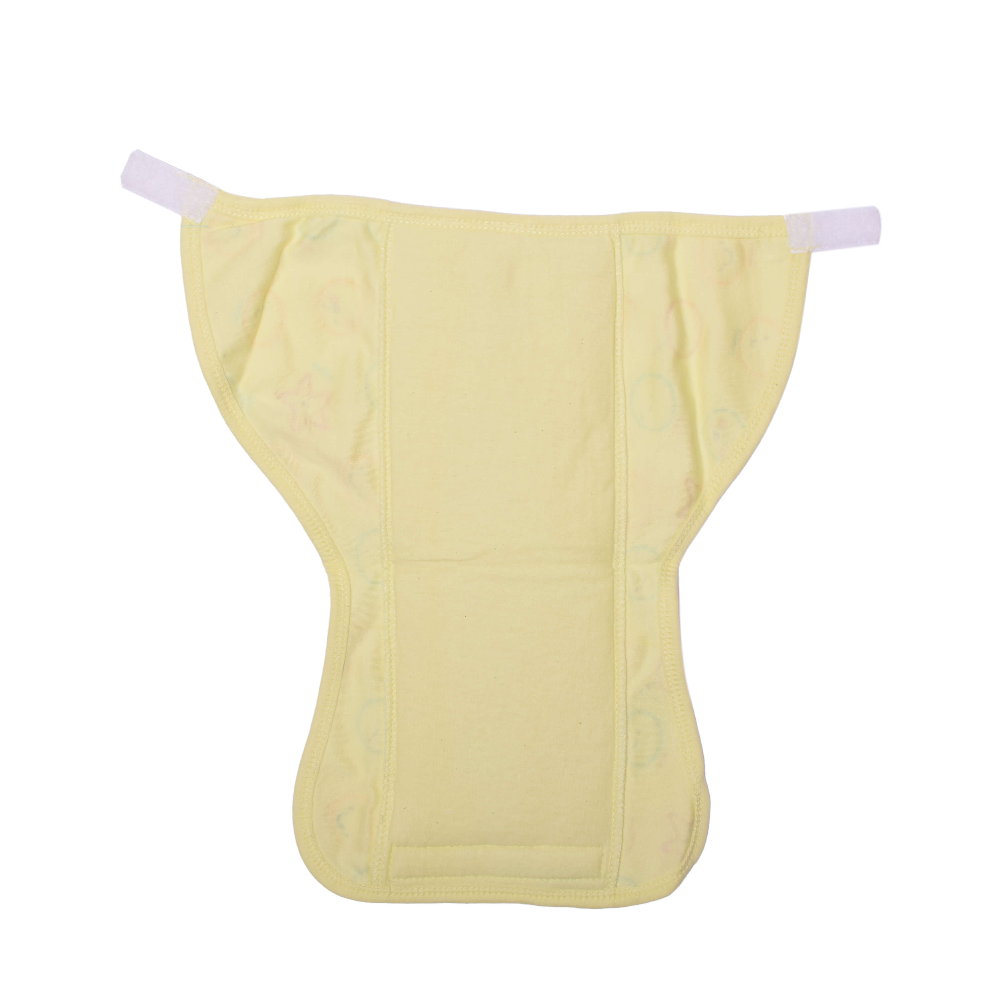 Care Washable Diapers Hosiery Velcro Emoji Print Blue, Yellow & Pink 3P Set (S)