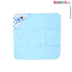 One size plain hooded towel for babies, Blue