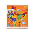 MAPOLOGY INDIA with capitals & map puzzle with india states for kids