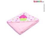 Hooded towel for babies, Pink