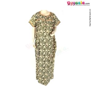 Feeding Nighty Pure Cotton (XL) - Green