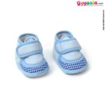Baby cloth shoes for newborn with checks print