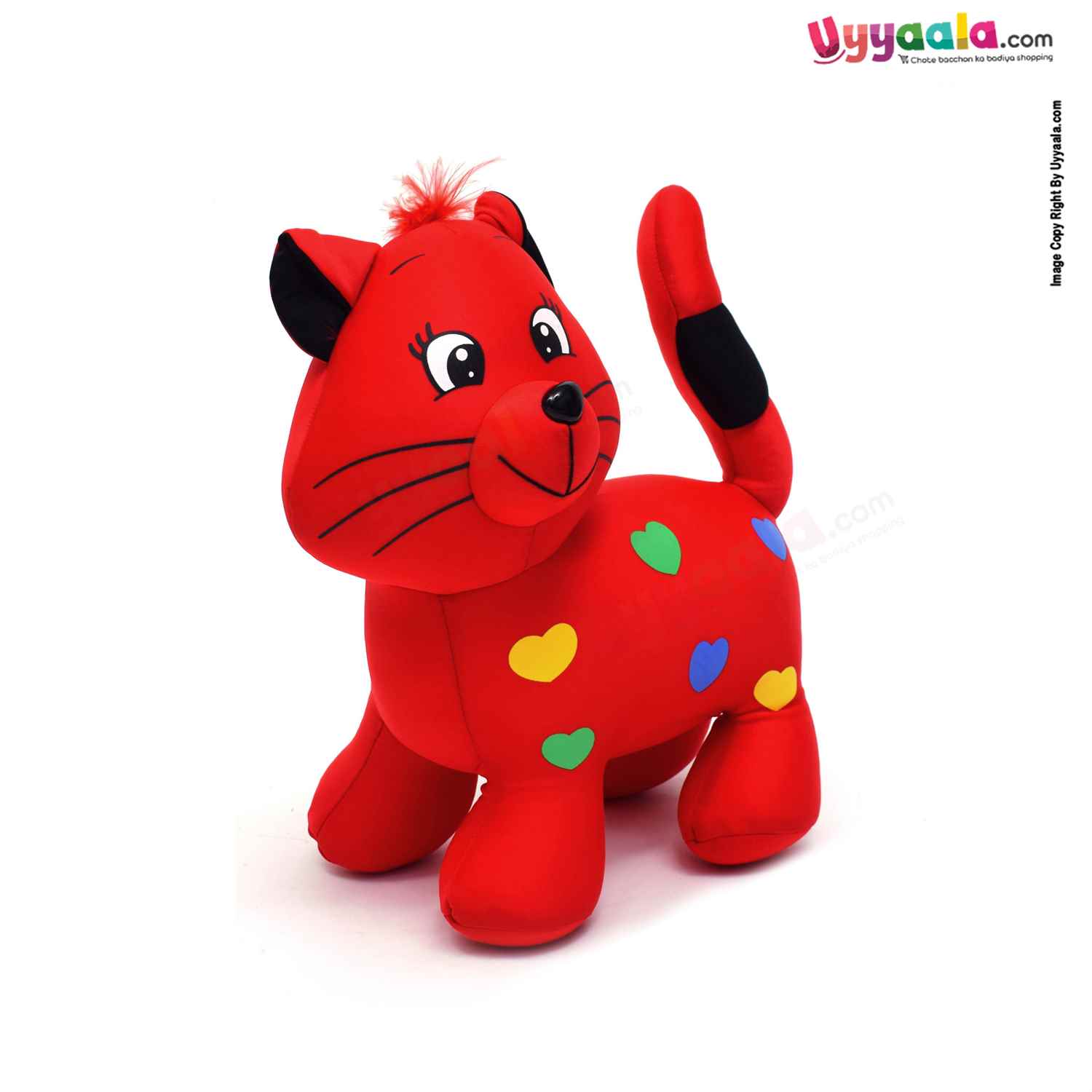 Cat plush soft toy for kids, Red