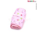 Ice cream printed hooded towel for babies, Pink