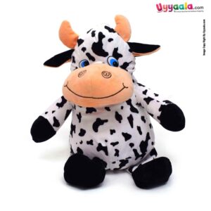 Cow Plush Soft Toy For Kids Size (18*16*42) - Black, White