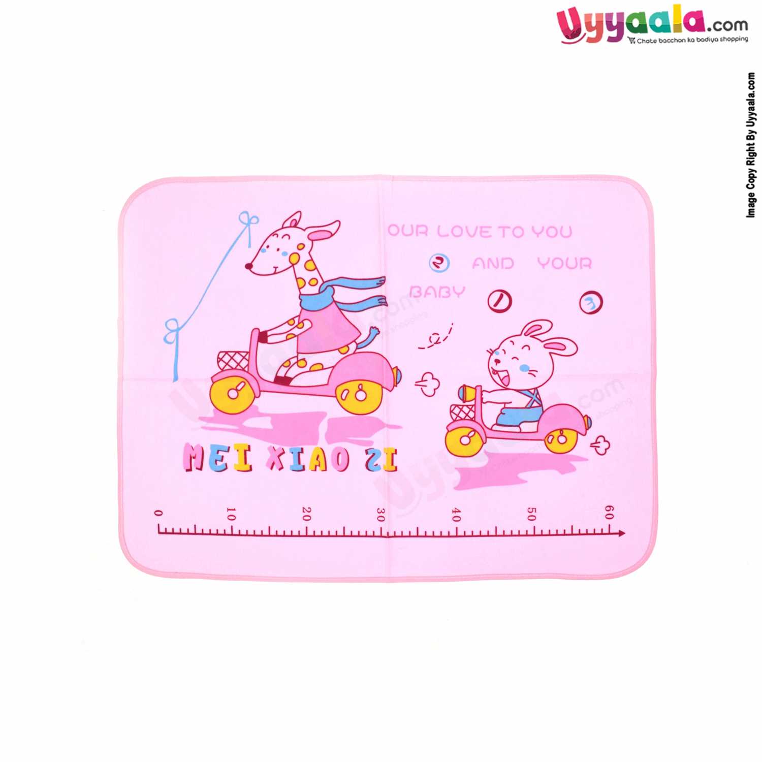 Soft wash proof dry sheet for 0-3 M babies