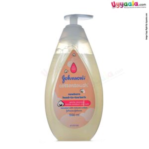 JOHNSONS Cotton Touch Newborn Head To-Toe Bath 500ml Pump