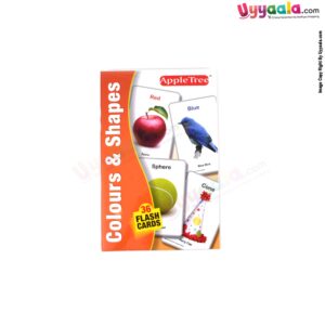 APPLE TREE flash cards colors & shapes- 36 Pcs