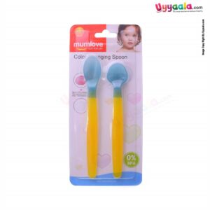 MUMLOVE Color Changing Spoon 4+m Age - Green, Yellow