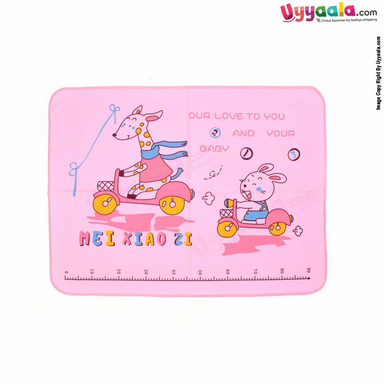 Soft wash proof dry sheet for 3-9 M babies