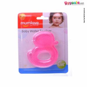 MUMLOVE Baby Water Teether Duck  Shape 6+m Age, Pink