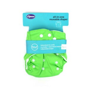 CHIEEA All-In-One Reusable Diaper Adjustable With Pad 0-24M