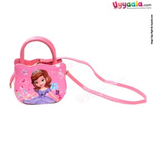 Party wear sling hand bag for kids (baby girl) with princess print, age 3+ years