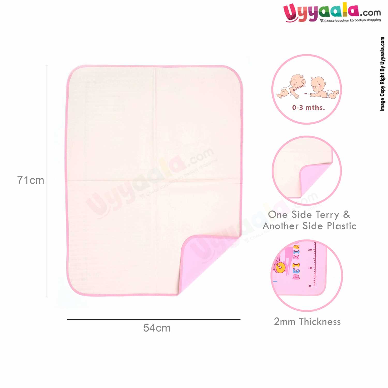 Wash proof mattress protector for babies