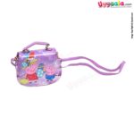 Party wear sling hand bags for kids with adjustable strap, peppa pig print, age 3+ years-Purple
