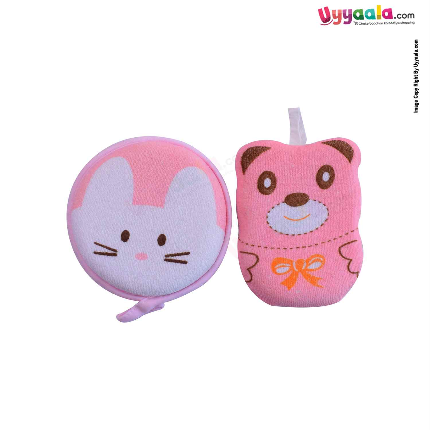 Bath Sponge for Babies Bear & Cat Model Pack of 2