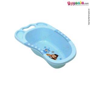 RIMBOR Bath Tub Plastic with Monkey Print, Sky Blue