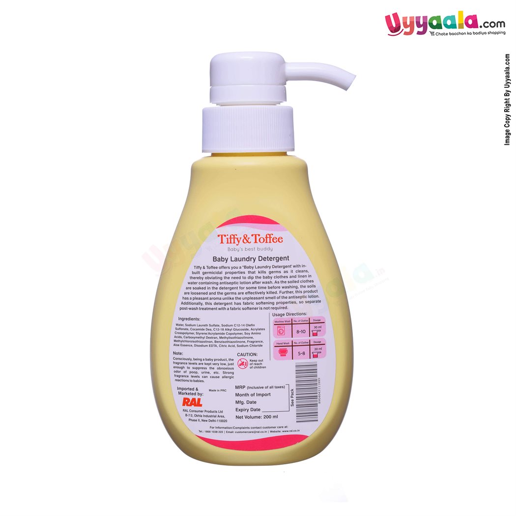 TIFFY & TOFFEE Baby Anti-Bacterial Laundry Detergent-uyyala-com.myshopify.com-Skin Care-Tiffy & Toffee
