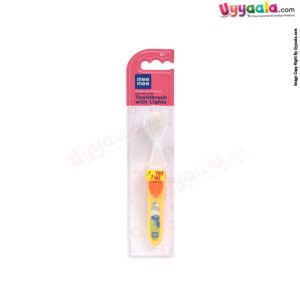MEE MEE Extra soft Kids Toothbrush With Multiple colour Lights, Age 12m+ -Yellow
