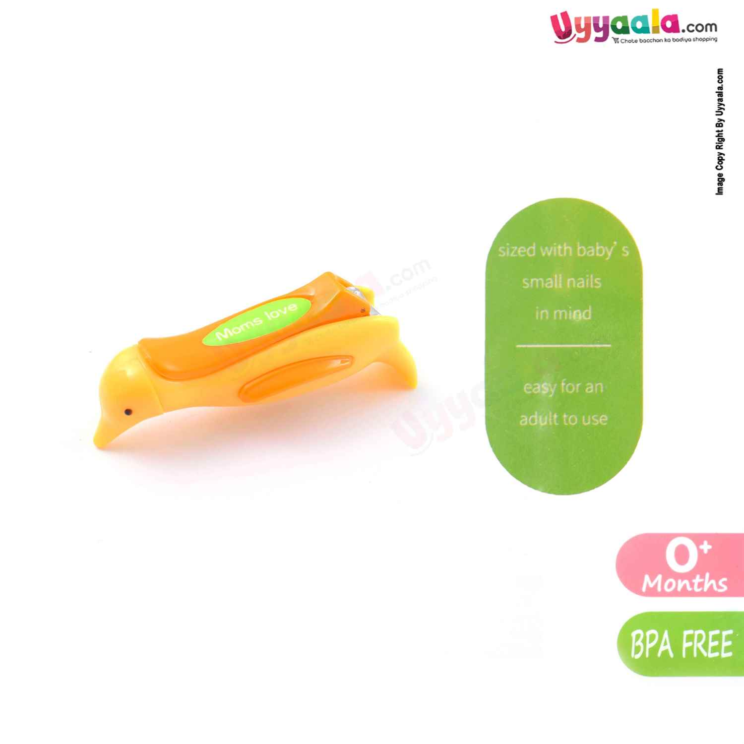 MOMS LOVE Baby Nail Clipper with Dolphin Shape for Babies 0+m Age