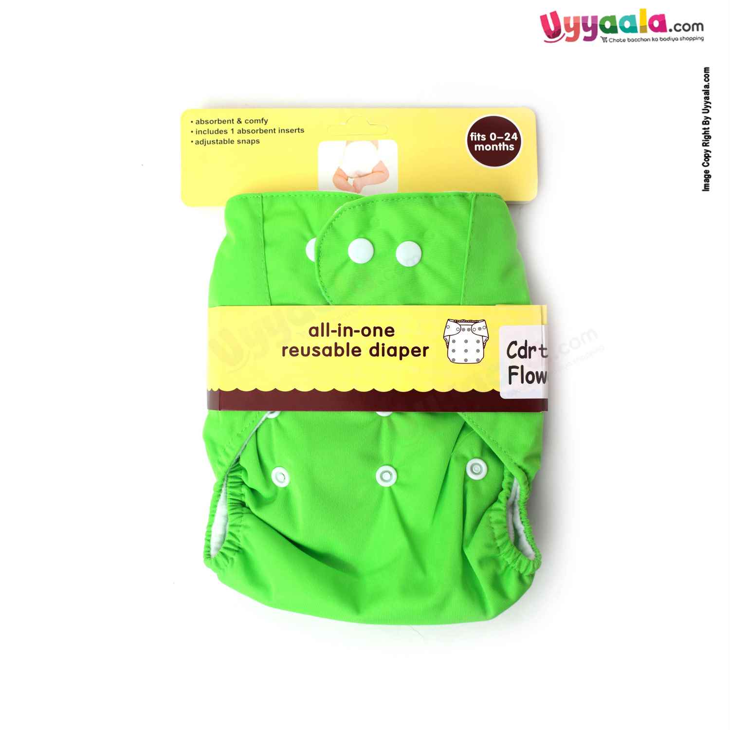 Reusable diaper for babies, Green