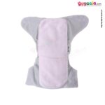 Reusable diaper with adjustable pad for babies, Yellow