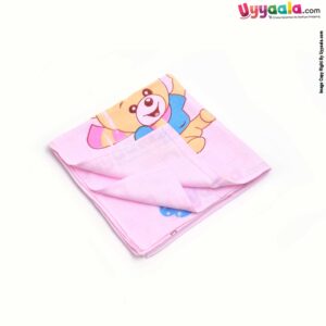 Babies Cotton Wrapper with Teddy Bear Print