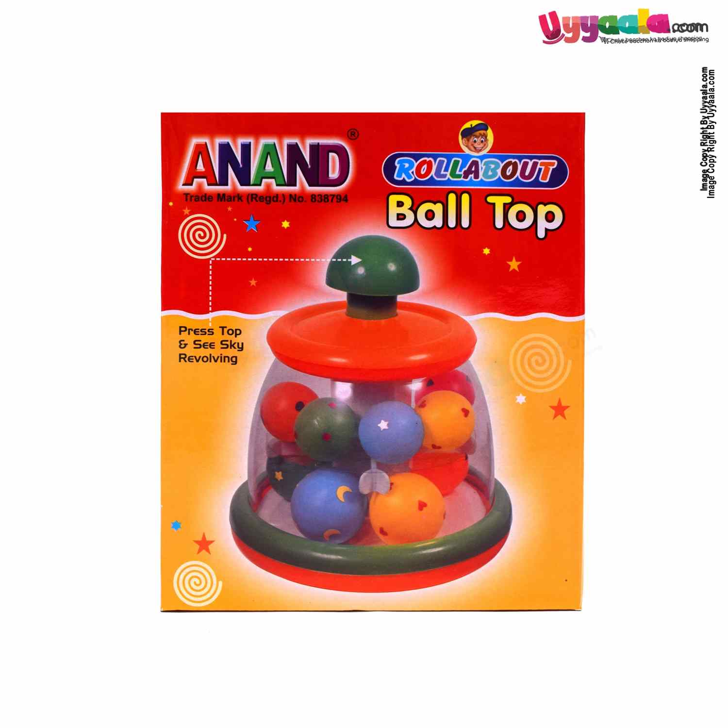 ANAND Roll about Ball Top Toy for Kids