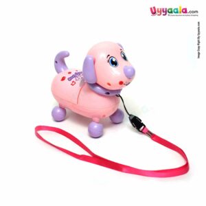 Lovely Dog Battery Operator Toy Lights & Music - Pink