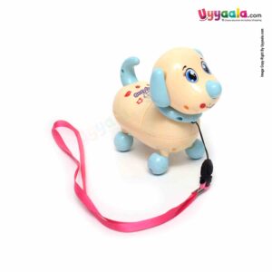 Lovely Dog Battery Operator Toy Lights & Music - Cream