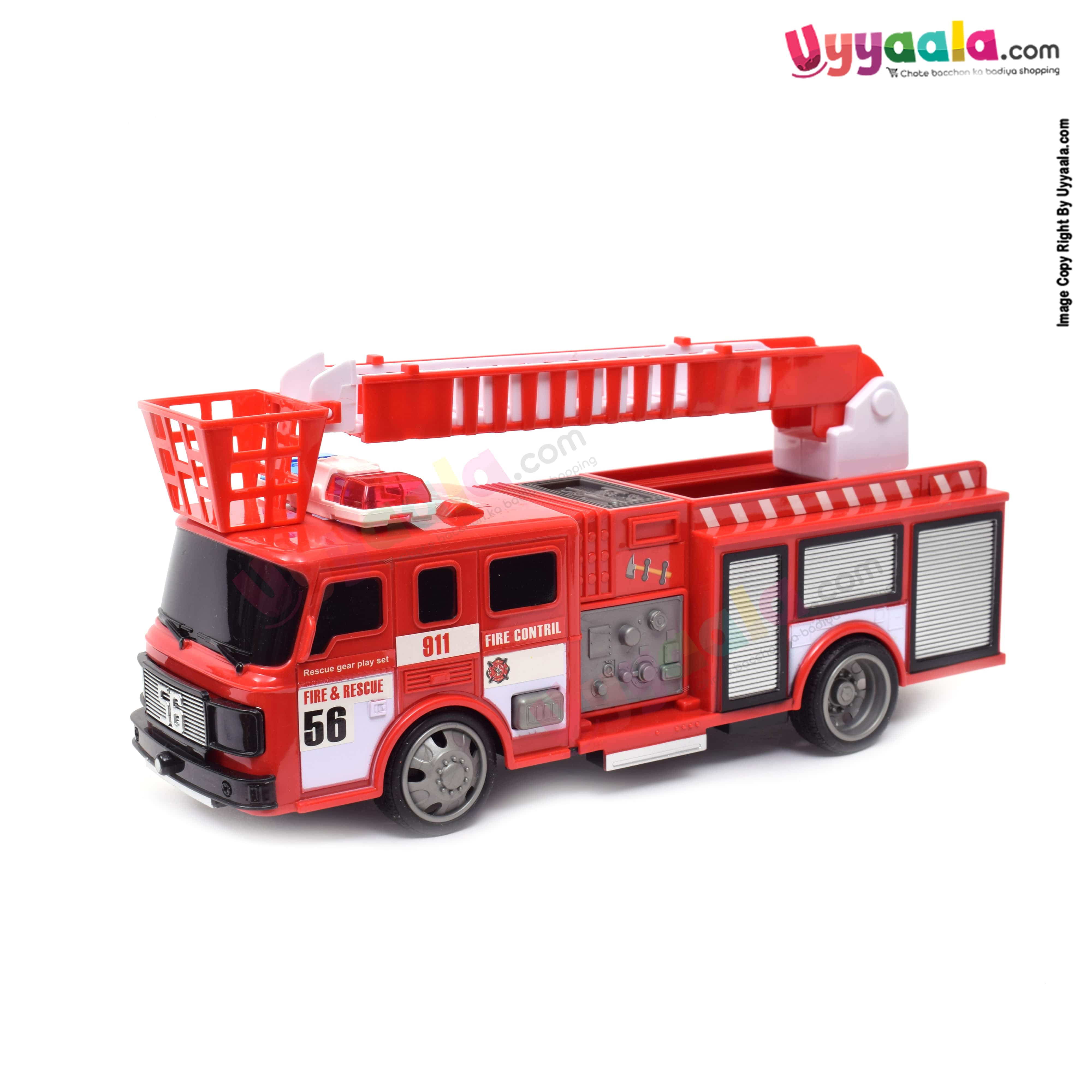Fire & rescue gear play set fire engine R/C battery operated Toy for kids 3+ age