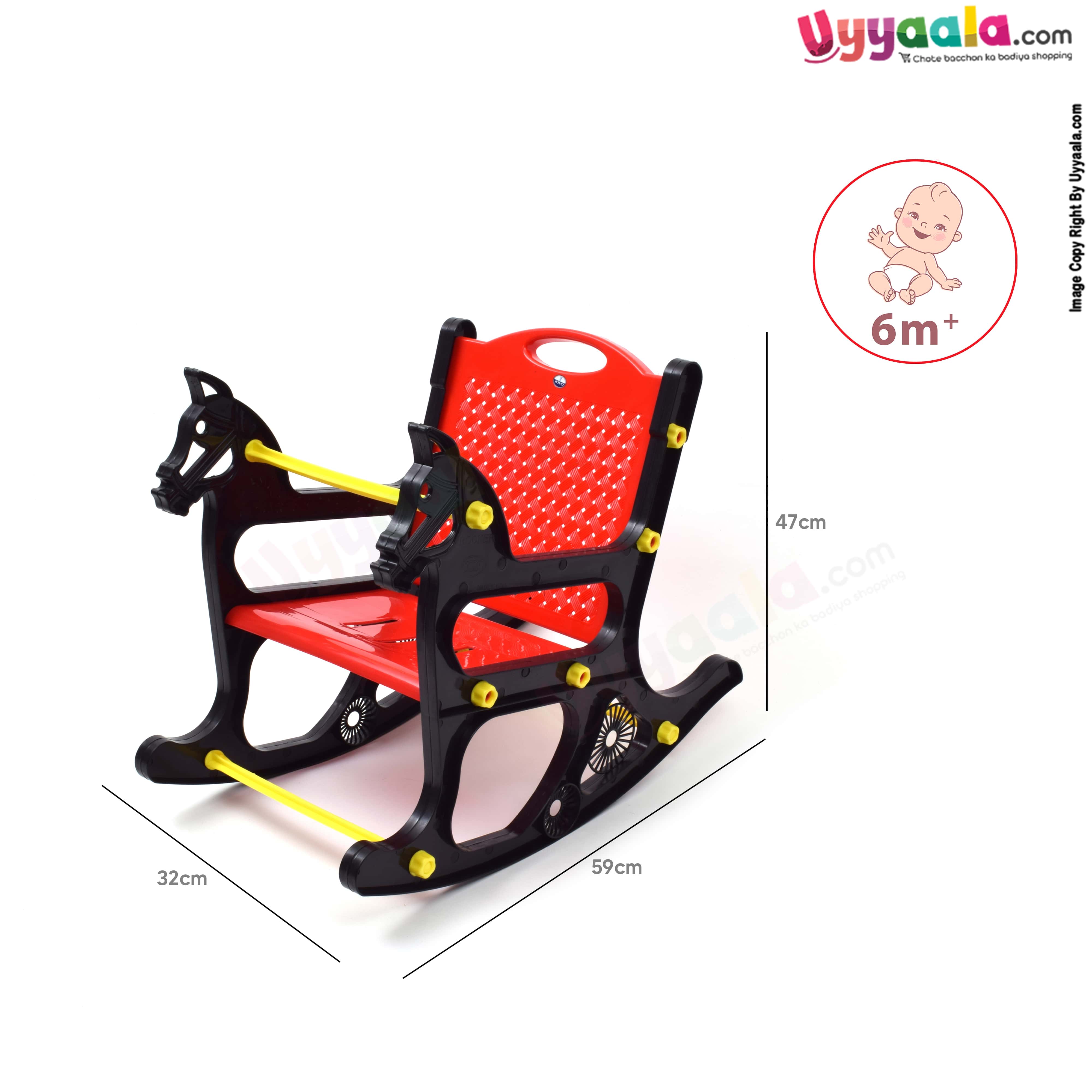 JOYO rocking horse chair for babies 6m+ - red