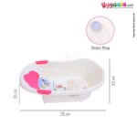 Baby bath tub with water drainage system