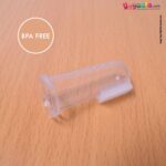 Soft silicone finger toothbrush for babies