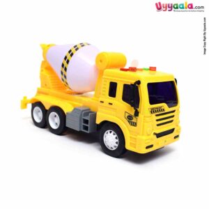 City Builder Global Construction Friction Push & Go Vehicle (Concrete Mixer) - Yellow