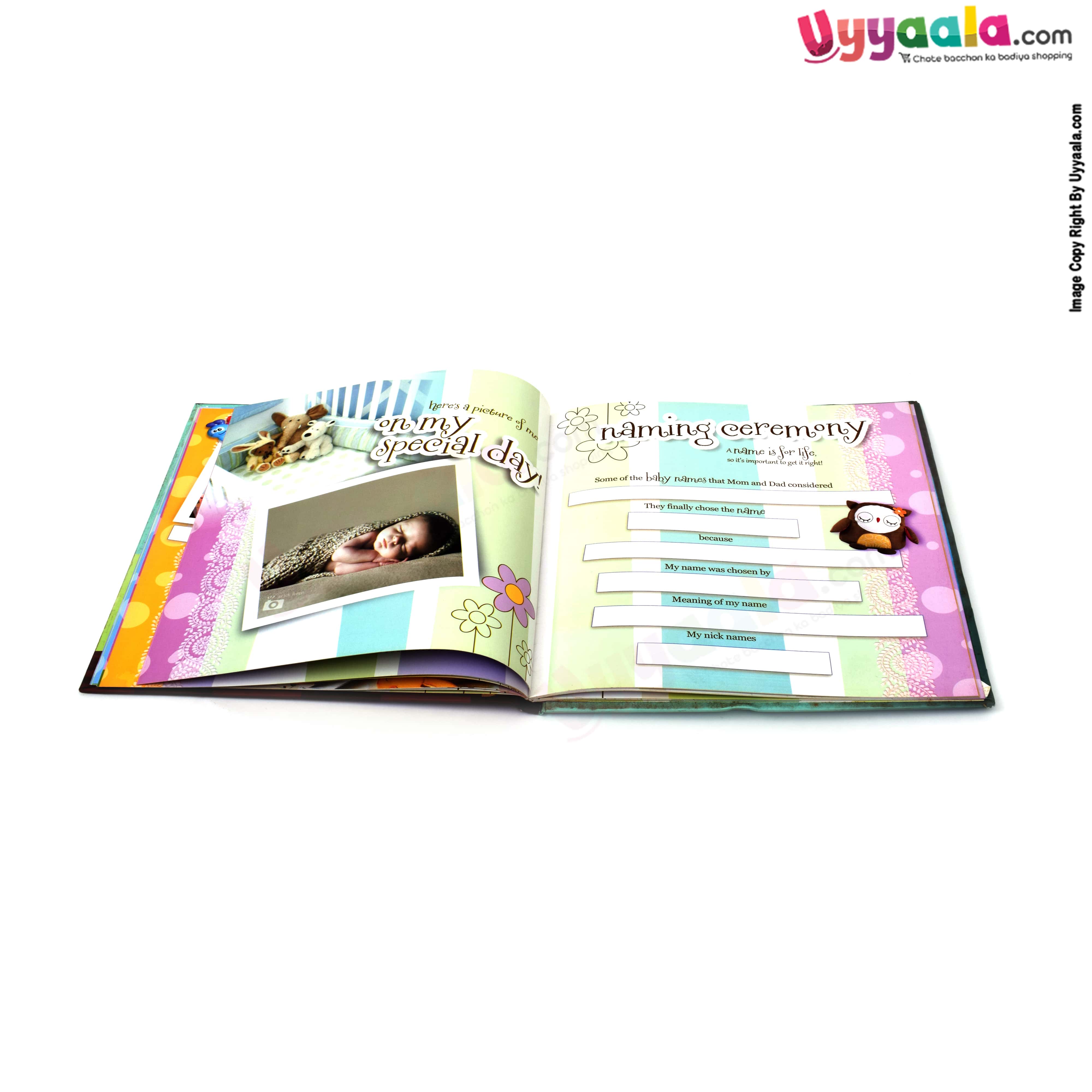 MONARCH baby record and memories book for newborn baby