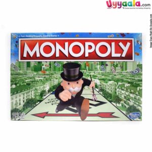 HASBRO GAMING Monopoly, Property Trading Indoor Game for kids - 8+Y, 2 to 6 players