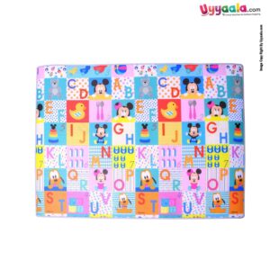 Crawl Mat Dual Side Print with Alphabets, Teddy Bear & Tiger Size - 5 ft