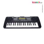BIGFUN Plastic Piano Keyboard Toy with Recording, Mic and Mobile Charger Power Option, 37 Keys (Black)