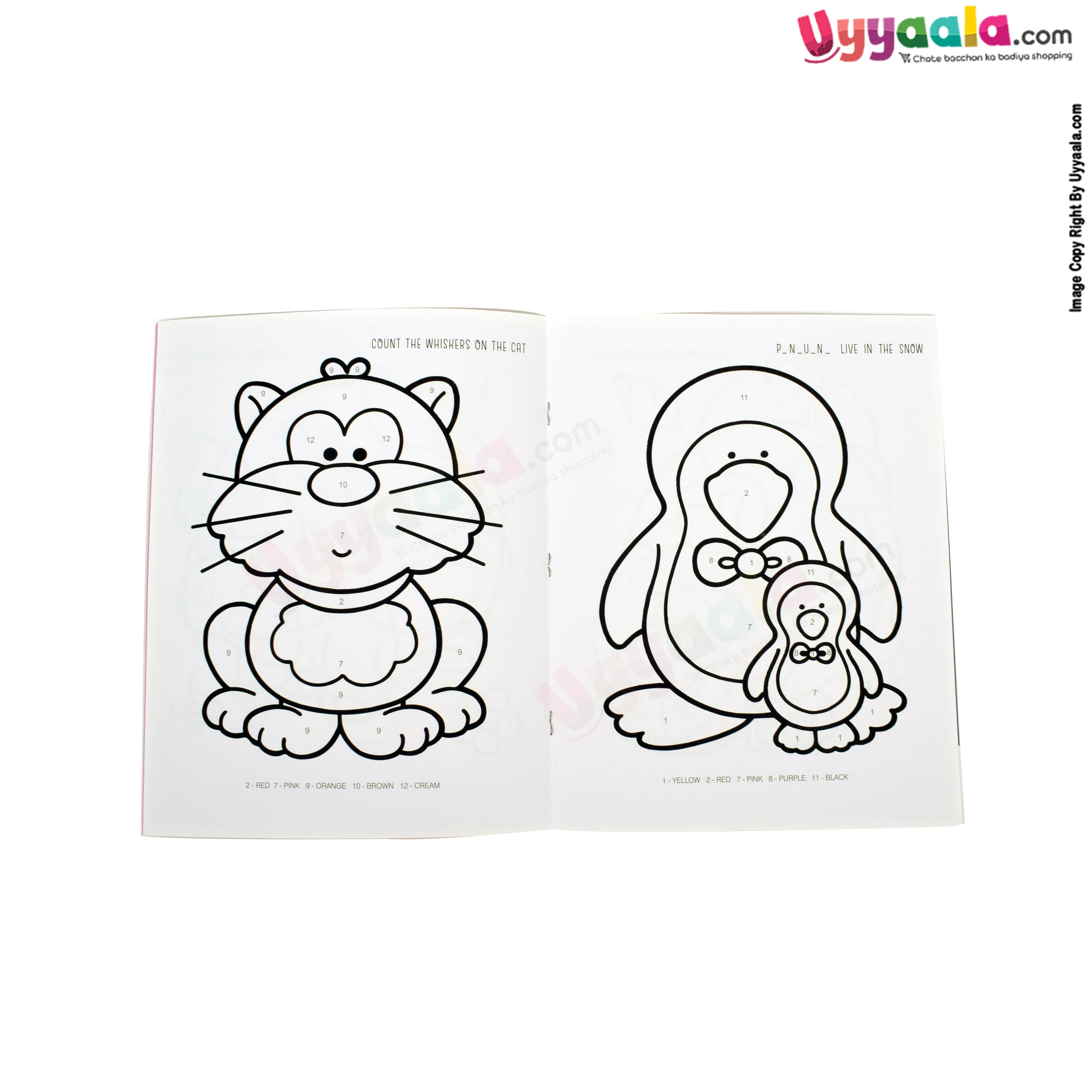 NAVNEET fun with colors by numbers, Pack of 4